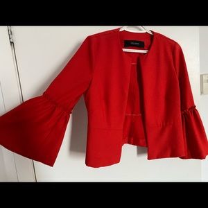 Zara red blazer